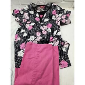 Womens Scrub Set Size Small Floral Summer